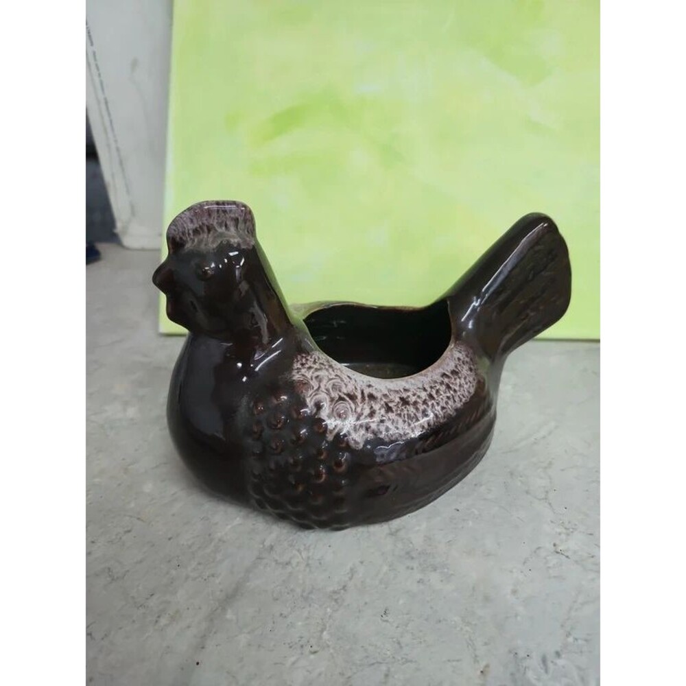 ceramic chicken planter